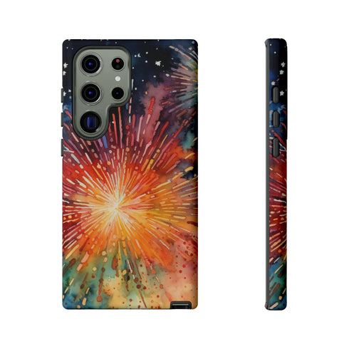 Summer Fireworks in Watercolor - Impact Resistant Phone Case